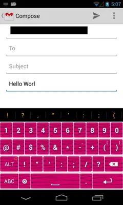 Zebra Pink Keyboard android App screenshot 0