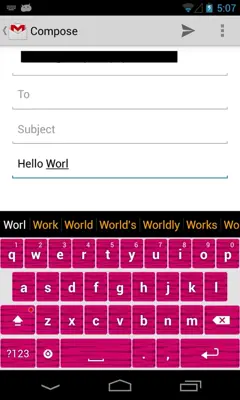 Zebra Pink Keyboard android App screenshot 1